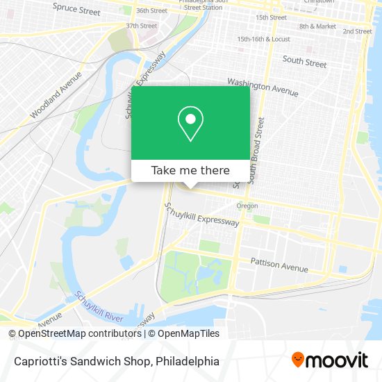 Mapa de Capriotti's Sandwich Shop
