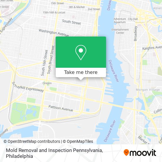 Mold Removal and Inspection Pennsylvania map