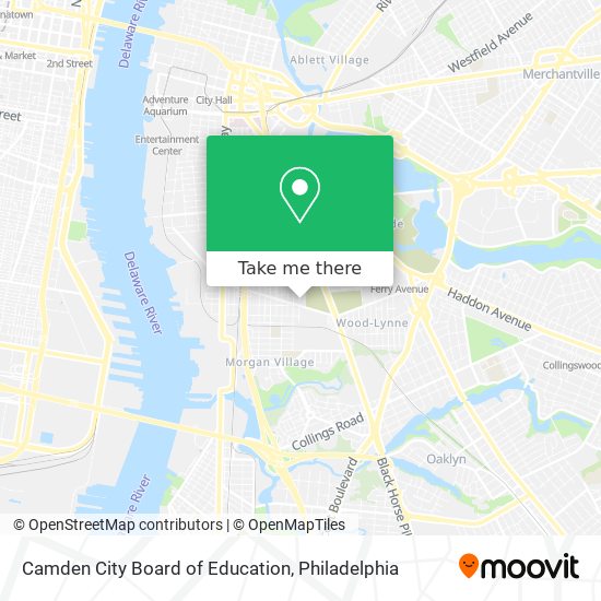 Mapa de Camden City Board of Education