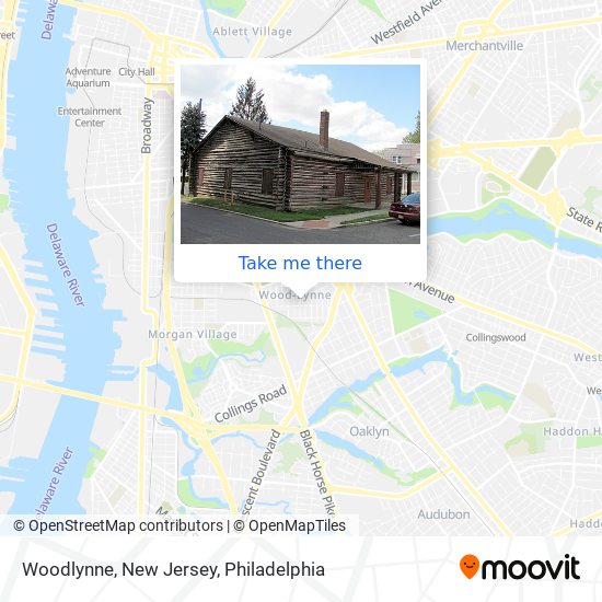 Mapa de Woodlynne, New Jersey