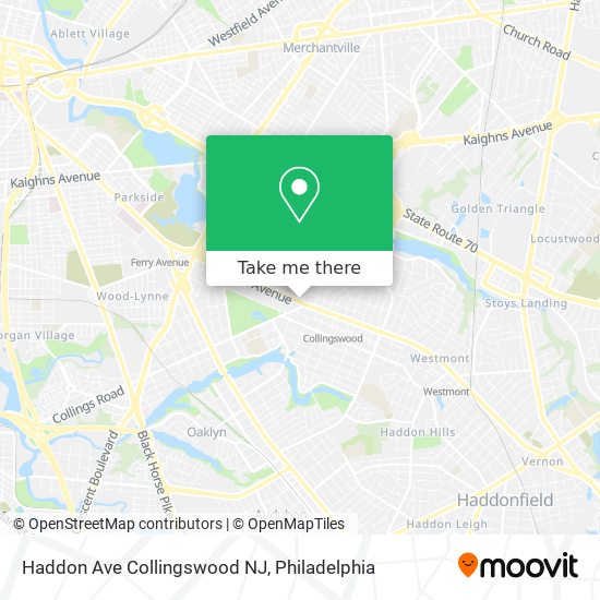 Mapa de Haddon Ave Collingswood NJ