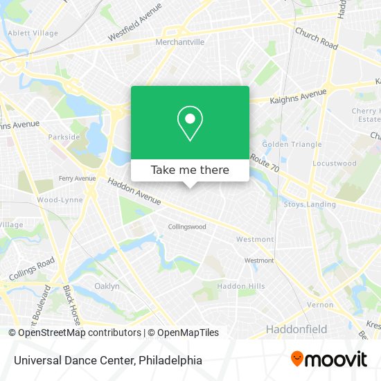 Universal Dance Center map