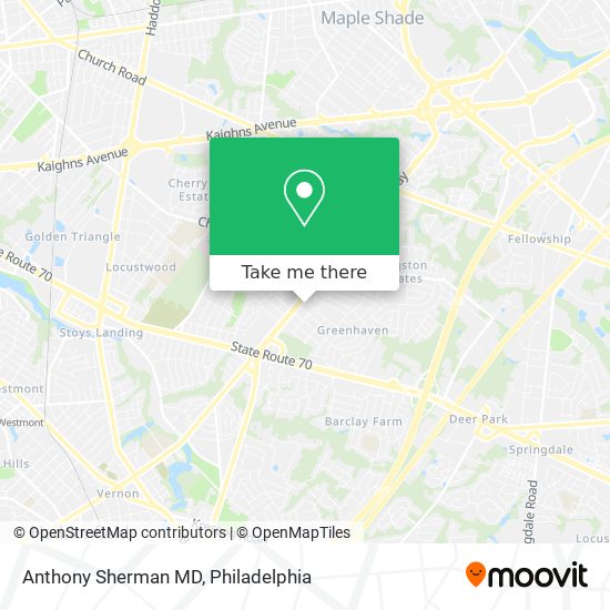 Anthony Sherman MD map