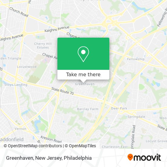 Mapa de Greenhaven, New Jersey