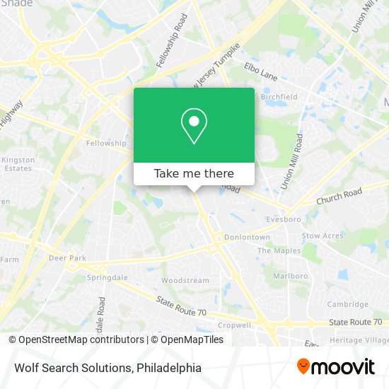 Mapa de Wolf Search Solutions