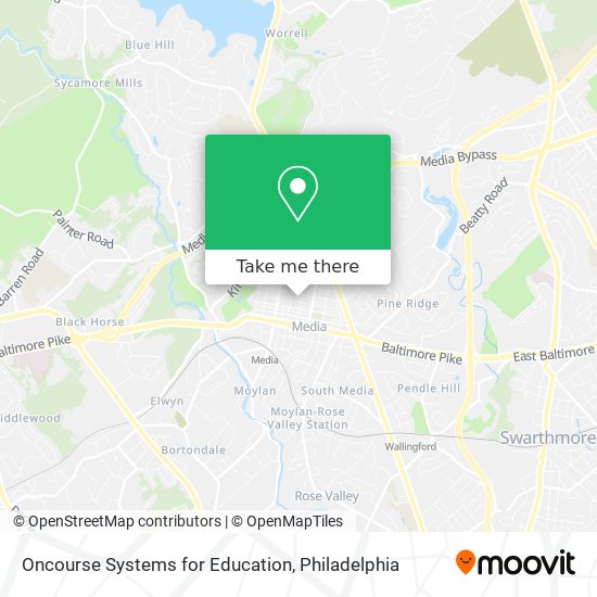 Mapa de Oncourse Systems for Education