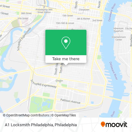 Mapa de A1 Locksmith Philadelphia