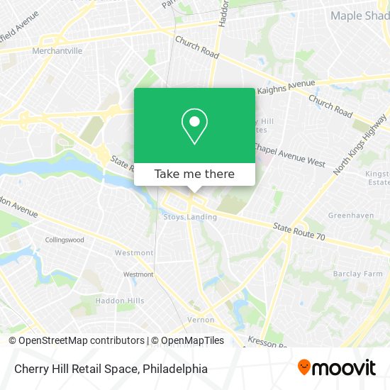 Cherry Hill Retail Space map
