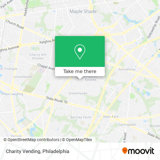 Charity Vending map