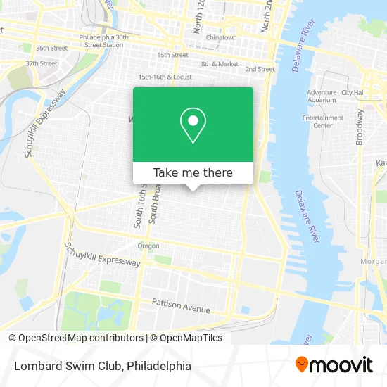 Lombard Swim Club map
