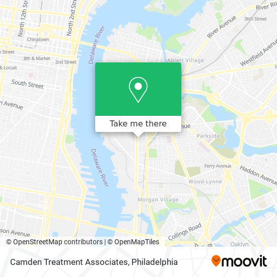 Camden Treatment Associates map
