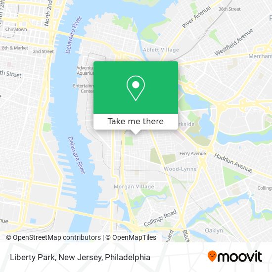 Mapa de Liberty Park, New Jersey