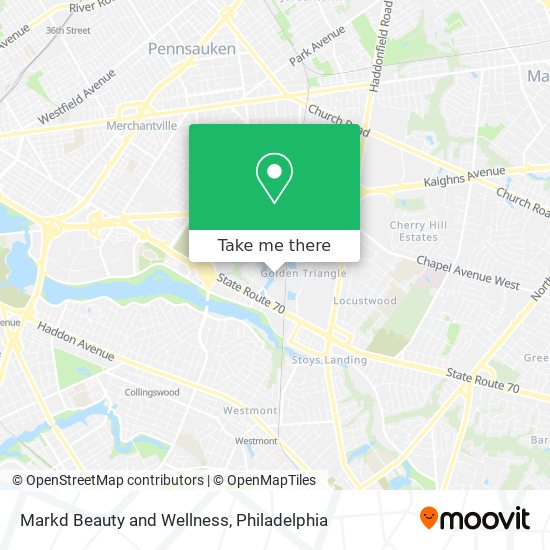 Markd Beauty and Wellness map