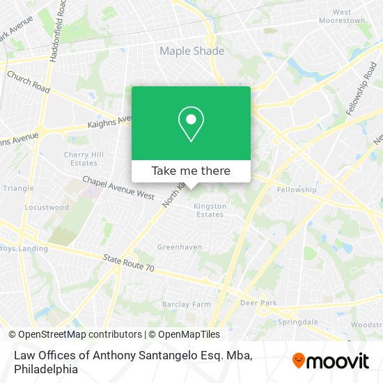 Law Offices of Anthony Santangelo Esq. Mba map
