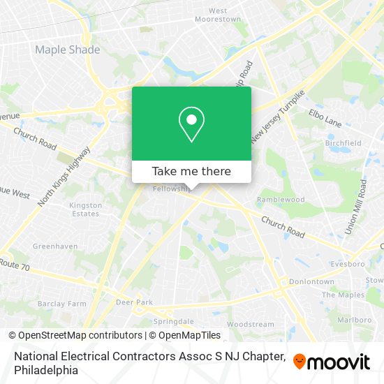 National Electrical Contractors Assoc S NJ Chapter map