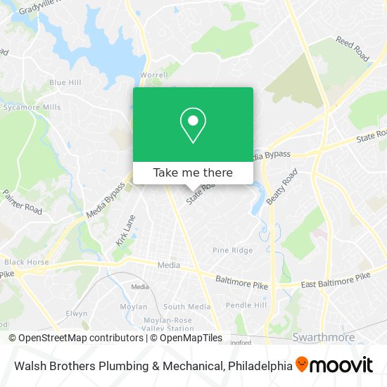 Mapa de Walsh Brothers Plumbing & Mechanical
