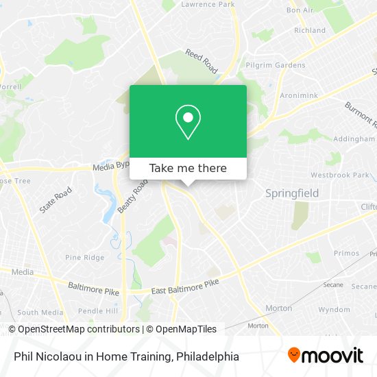 Phil Nicolaou in Home Training map