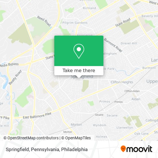 Springfield, Pennsylvania map