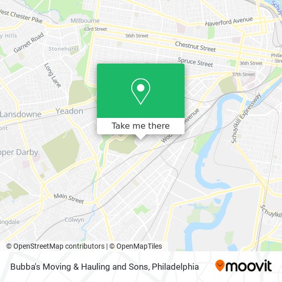 Bubba's Moving & Hauling and Sons map