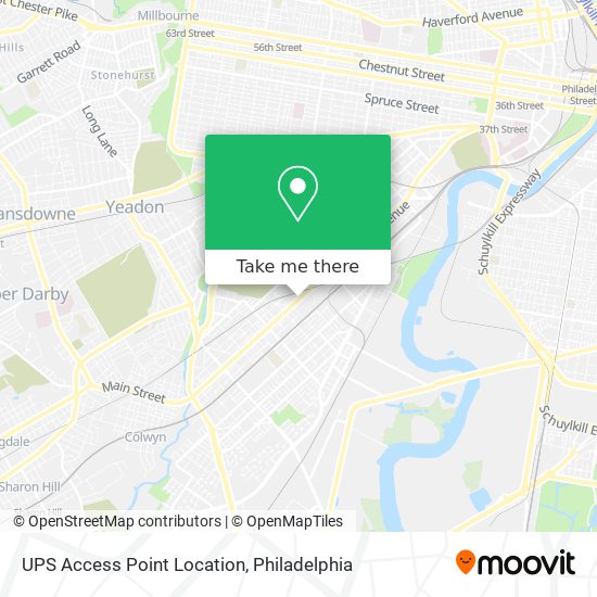 UPS Access Point Location map