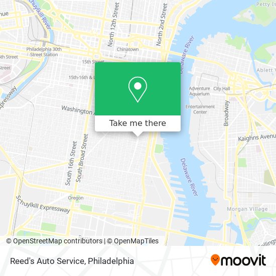 Reed's Auto Service map