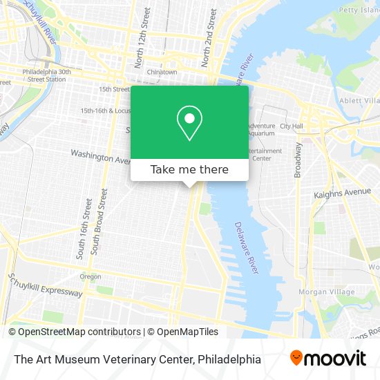 The Art Museum Veterinary Center map