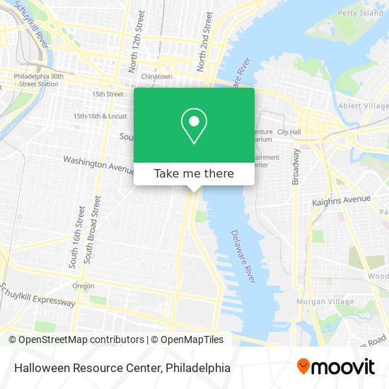 Halloween Resource Center map