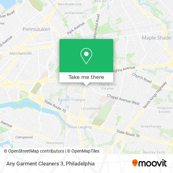 Any Garment Cleaners 3 map
