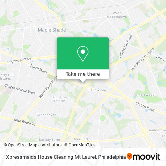 Xpressmaids House Cleaning Mt Laurel map