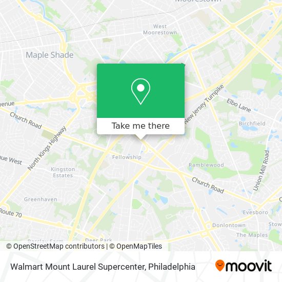 Walmart Mount Laurel Supercenter map