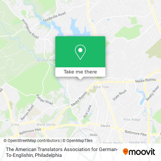 Mapa de The American Translators Association for German-To-Englishin