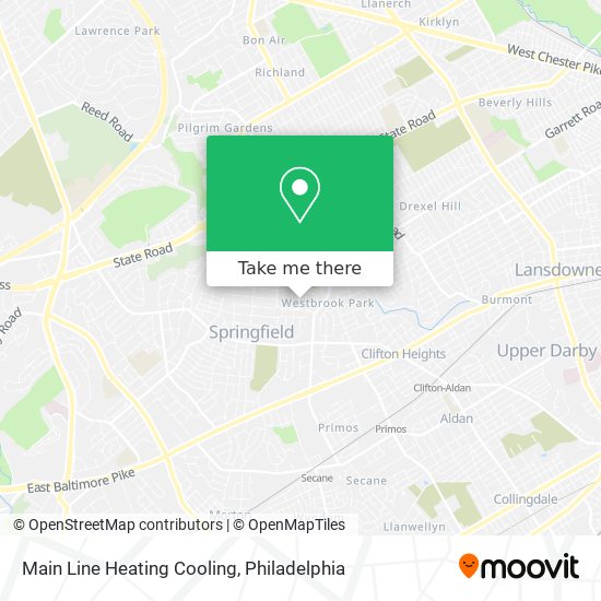 Mapa de Main Line Heating Cooling