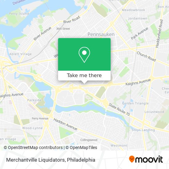 Merchantville Liquidators map