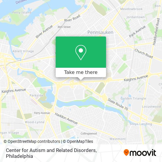 Center for Autism and Related Disorders map