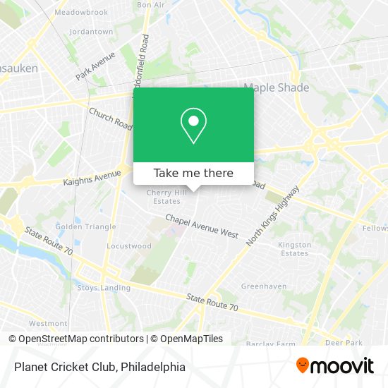 Planet Cricket Club map