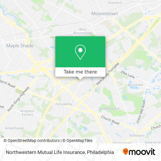 Northwestern Mutual Life Insurance map