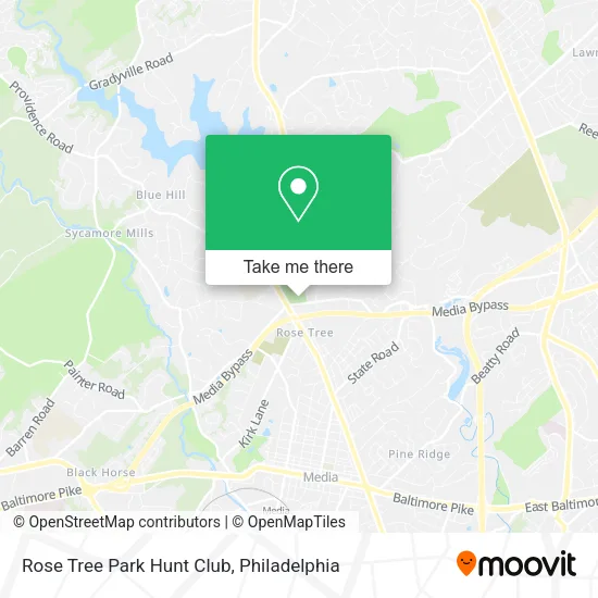 Rose Tree Park Hunt Club map