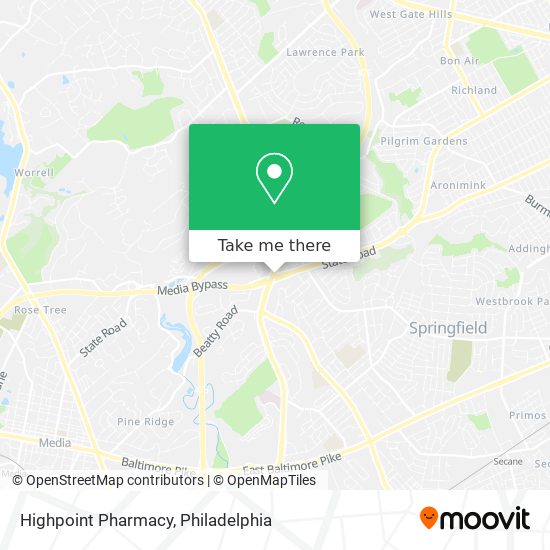 Mapa de Highpoint Pharmacy
