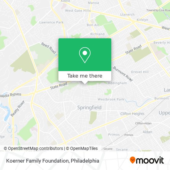 Koerner Family Foundation map
