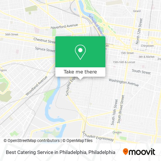 Best Catering Service in Philadelphia map