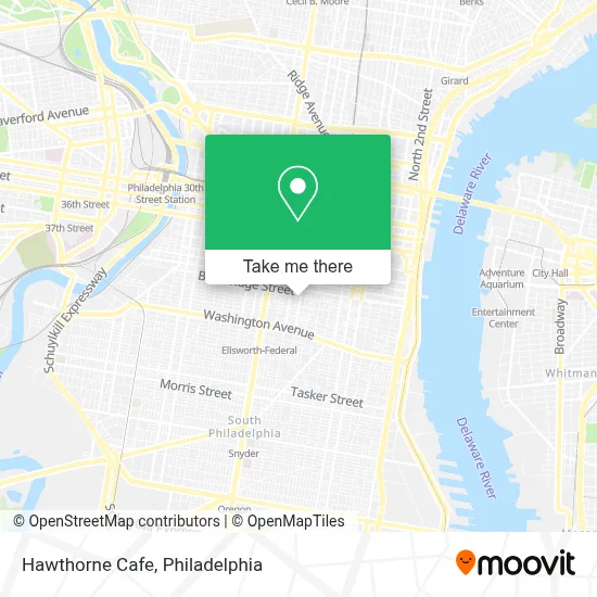 Hawthorne Cafe map