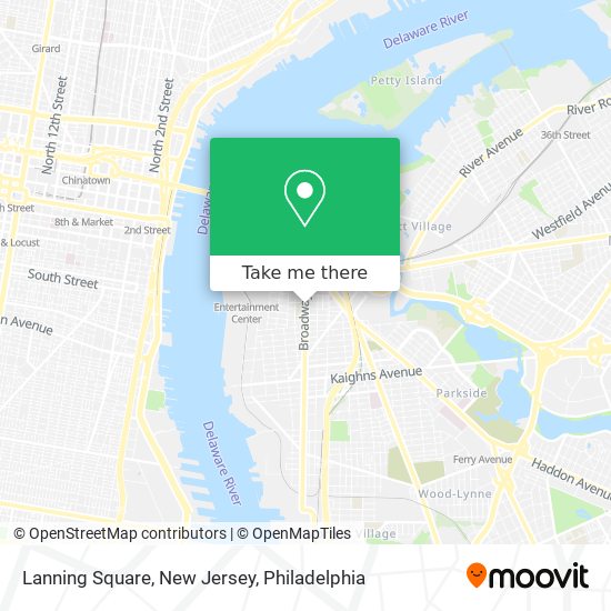 Mapa de Lanning Square, New Jersey