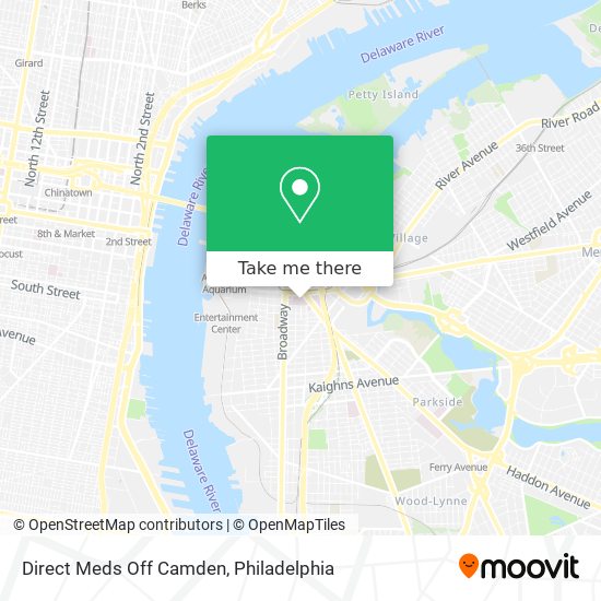 Direct Meds Off Camden map