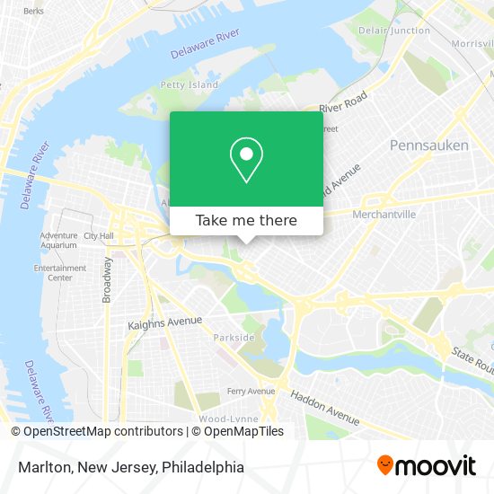 Mapa de Marlton, New Jersey