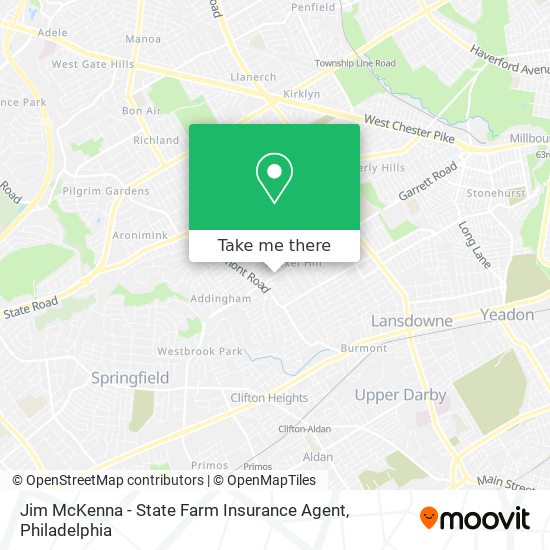 Jim McKenna - State Farm Insurance Agent map