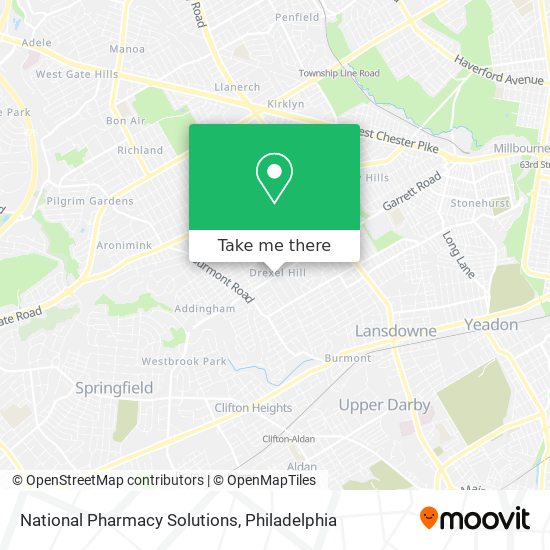 National Pharmacy Solutions map