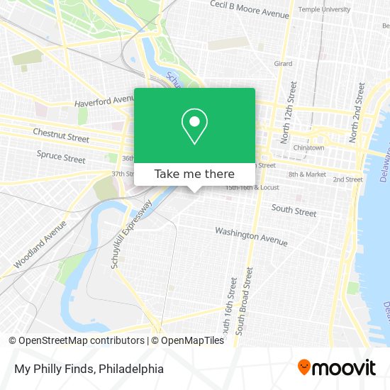 My Philly Finds map