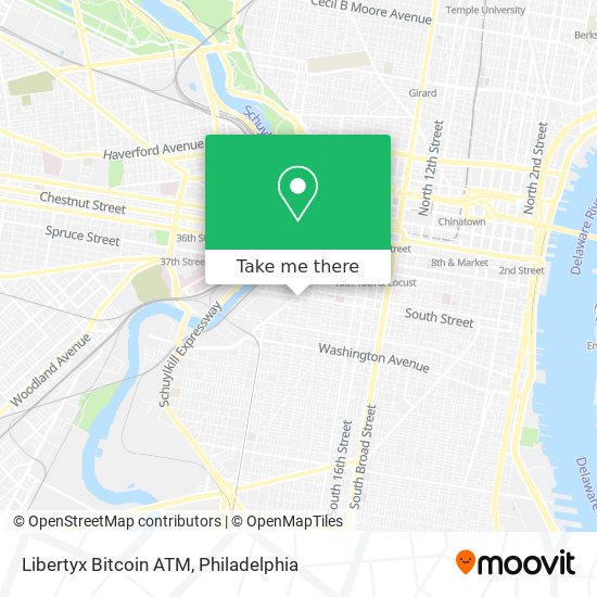 Mapa de Libertyx Bitcoin ATM