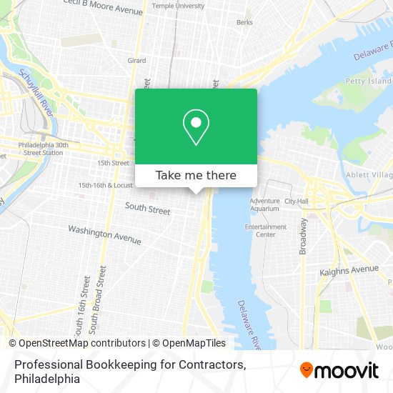 Professional Bookkeeping for Contractors map