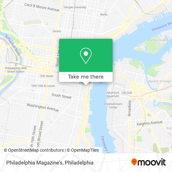 Mapa de Philadelphia Magazine's